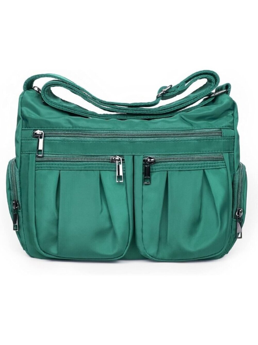 Women Lake Blue-m Nylon Water Resistant Anti Theft Travel Crossbody Shoulder Bag